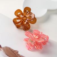 Hair Claw Clips Acrylic Flower handmade 2 pieces & cute & Girl Sold By Set