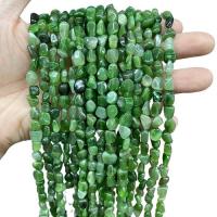 Grânulos de gemstone jóias, Pedra de jaspe, Pepitas, polido, DIY, 6-8mm, Aprox 55PCs/Strand, vendido por Strand