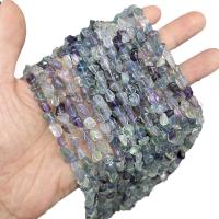 Perles de fluorite, Fluorine, pepite, poli, DIY, 6-8mm, Environ 45PC/brin, Vendu par brin