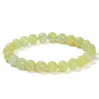 Prehnite nature bracelet, Rond, bijoux de mode & pour femme, 8mm, Longueur Environ 7 pouce, Vendu par PC