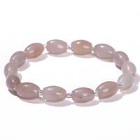 blanc calcédoine bracelet, avec quartzite Jade, bijoux de mode & styles différents pour le choix & pour femme, 8x12mm, Longueur Environ 7 pouce, Vendu par PC