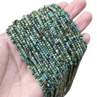 Turquoise Kralen, Afrikaans Turquoise, Plein, gepolijst, DIY, 2mm, Ca 160pC's/Strand, Verkocht door Strand