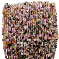 Perline gioielli gemme, tormalina, Irregolare, lucido, DIY, multi-colore, 4-6mm, Appross. 65PC/filo, Venduto da filo