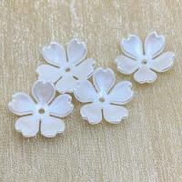 Plastic Bead Cap petals DIY white Sold By Bag