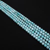 Amazonite Korálky, Amazonit, Kolo, DIY & různé velikosti pro výběr, světle modrá, nikl, olovo a kadmium zdarma, Prodáno za Cca 38 cm Strand