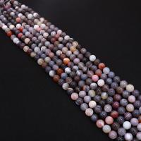 Natural Persian Gulf agate Beads Round DIY mixed colors Sold Per Approx 38 cm Strand