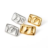 Stainless Steel Stud Earrings 304 Stainless Steel Vacuum Ion Plating fashion jewelry & for woman Sold By Pair