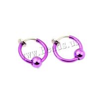 Divat Personality Body Piercing Ékszerek és kiegészítők, Sárgaréz, kemencében lakk, egynemű, több színt a választás, nikkel, ólom és kadmium mentes, 13x1.50mm, 100PC-k/Bag, Által értékesített Bag