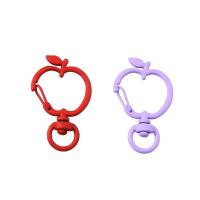 Zinc Alloy Key Clasp Setting Apple stoving varnish DIY nickel lead & cadmium free Sold By Bag