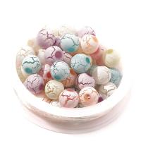 Acrylic Jewelry Beads Round DIY mixed colors Sold By Bag