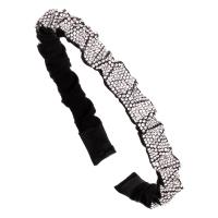 Rhinestone Hair Band, med Klud, Koreansk stil & for kvinde, flere farver til valg, 140x160mm, Solgt af PC