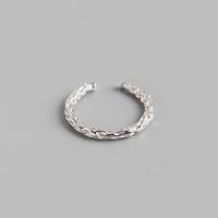 Sterling Silver Jewelry Finger Ring, 925 Sterling Silver, snasta, jewelry faisin & do bhean, nicil, luaidhe & caidmiam saor in aisce, 2.2mm,16.5mm, Díolta De réir PC