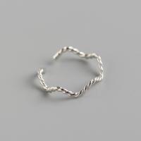 Sterling Silver Jewelry Finger Ring, 925 Sterling Silver, snasta, jewelry faisin & do bhean, nicil, luaidhe & caidmiam saor in aisce, 4.6mm,17mm, Díolta De réir PC