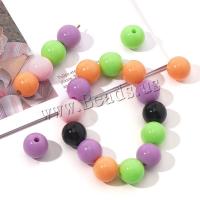 Acrylic Jewelry Beads Round DIY Sold By Bag