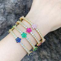 Pulseras de latón, metal, chapado, Joyería & micro arcilla de zirconia cúbica, más colores para la opción, libre de níquel, plomo & cadmio, 11mm, diámetro interior:aproximado 58mm, Vendido por UD