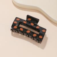 Haar Claw Clips, Acryl, handgemaakt, Halloween ontwerp & voor vrouw & hol, zwart, 86x42mm, Verkocht door PC