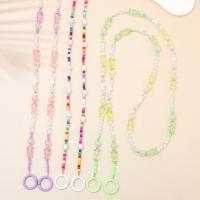 Cell Phone Lanyard, Zinc Alloy, met Seedbead & Plastic Pearl & Acryl, plated, DIY & verschillende stijlen voor de keuze, meer kleuren voor de keuze, Lengte Ca 61 cm, Verkocht door PC