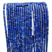 Koraliki Lapis Lazuli, obyty, DIY, 4x2mm, około 155komputery/Strand, sprzedane przez Strand