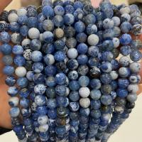 Gemstone Beads Round DIY blue Sold By Strand