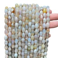 Perles agates, Agate aux fleurs de cerisier blanc, poli, DIY, 8x12mm, Environ 31PC/brin, Vendu par brin