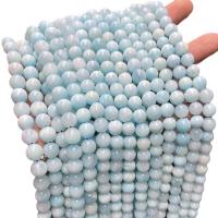 Perles bijoux en pierres gemmes, Larimar, Rond, poli, DIY & normes différentes pour le choix, Vendu par brin