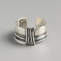 Sterling Silver smycken finger ring, 925 sterling silver, mode smycken & för kvinna, nickel, bly och kadmium gratis, 12mm,16.5mm, Säljs av PC