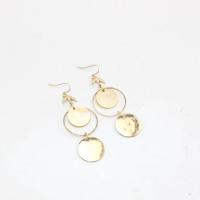 Pendientes de Gota en Latón, metal, con Nácar, Joyería & para mujer, libre de níquel, plomo & cadmio, 70mm, Vendido por Par