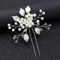 Hair Stick Zinc Alloy with Crystal & Plastic Pearl fashion jewelry & for woman nickel lead & cadmium free Sold By PC