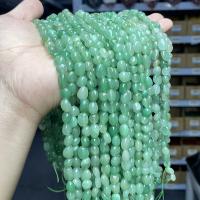 Grânulos de aventurina, Aventurina verde, Pepitas, polido, DIY, 6-8mm, Aprox 55PCs/Strand, vendido por Strand