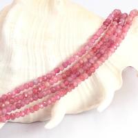 Gemstone Smycken Pärlor, Turmalin, Abacus, DIY & fasetterad, rosa, 2x3mm, Såld Per Ca 38 cm Strand