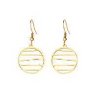 Stainless Steel Drop Earring 304 Stainless Steel Vacuum Ion Plating fashion jewelry & for woman Sold By Pair