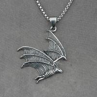 Titanium Steel Necklace Bat vintage & Unisex original color Length Approx 23.6 Inch Sold By PC