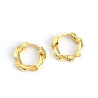 925 sterline d'argento orecchino a sostegno, placcato, gioielli di moda & per la donna, nessuno, assenza di nichel,piombo&cadmio, 13.4mm, Diametro interno:Appross. 9.5mm, Venduto da coppia