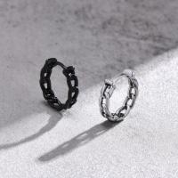 Stainless Steel Huggie Hoop Earring 304 Stainless Steel Vacuum Ion Plating fashion jewelry & for man 3.50mm Sold By PC