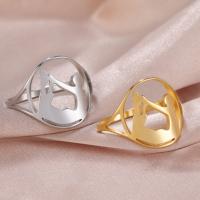 Couple Finger Rings 304 Stainless Steel Vacuum Ion Plating fashion jewelry & Unisex Sold By PC