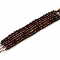 Grânulos de gemstone jóias, Pedra vermelha do olho do tigre, DIY, vermelho, 6mm, vendido para Aprox 200 mm Strand