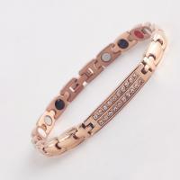 Pulsera de Acero Inoxidable, con esmalte, Joyería & para mujer & con diamantes de imitación, más colores para la opción, libre de níquel, plomo & cadmio, 5mm, longitud aproximado 199 mm, Vendido por UD