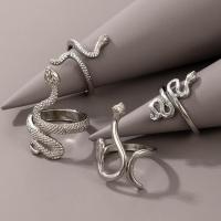 Sinc Alloy Ring Set, plátáilte, 4 phíosa & jewelry faisin & unisex, dathanna níos mó le haghaidh rogha, nicil, luaidhe & caidmiam saor in aisce, Díolta De réir Socraigh