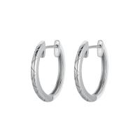 925 Sterling Silver Hoop Earrings plated fashion jewelry & for woman nickel lead & cadmium free Sold By Pair