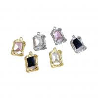 Zinc Alloy Rhinestone Pendants plated DIY & with rhinestone nickel lead & cadmium free Approx 2mm Approx Sold By Bag