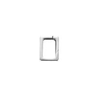 argent sterling 925 Boucle de ressort, rectangle, DIY, 9x12x2mm, Vendu par PC