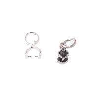 Argento 925 Ciondolo Bail, 925 argento sterlina, DIY, nessuno, 3.90x8mm, Foro:Appross. 3.8mm, Venduto da PC