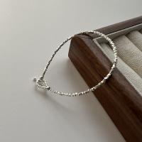 925 Sterling Silver Bracelet, snasta, stíl Cóiréis & do bhean, Fad Thart 6.3 Inse, Díolta De réir PC