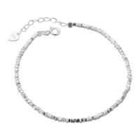 925 Sterling Silver Bracelet, le 1.4inch slabhra extender, stíl Cóiréis & stíleanna éagsúla do rogha & do bhean, airgid, Poll:Thart 3.8mm, Fad Thart 7.7 Inse, Díolta De réir PC