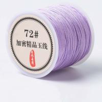 Divat Cord Ékszer, Nylon polipropilén, -val műanyag orsó, DIY, több színt a választás, 0.80mm, 25PC-k/Bag, Kb 50Yards/spool, Által értékesített Bag