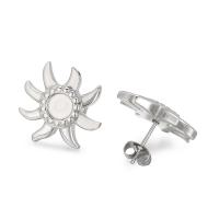 Affisso per orecchino in acciaio inossidabile, 304 acciaio inox, sole, gioielli di moda & DIY & per la donna, nessuno, 21mm, Venduto da coppia