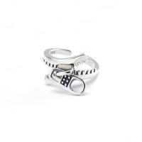 Sterling Silver smycken finger ring, 925 sterling silver, mode smycken & för kvinna, nickel, bly och kadmium gratis, Storlek:7, Säljs av PC