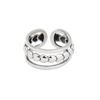 Anillo de Plata Esterlina, Plata de ley 925, Joyería & para mujer & hueco, libre de níquel, plomo & cadmio, 17mm, Vendido por UD