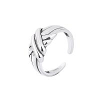 Sterling Silver Nakit Finger Ring, 925 Sterling Silver, modni nakit & za žene, nikal, olovo i kadmij besplatno, 17mm, Prodano By PC