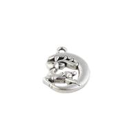 Monili d'ottone Ciondoli, cupronichel, gioielli di moda & unisex, assenza di nichel,piombo&cadmio, 17x14x4mm, Foro:Appross. 1mm, Venduto da PC